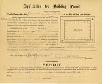 Application for Building Permit on lot 3, 4 block Dallidet Vineyard
