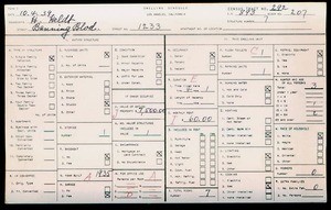 WPA household census for 1233 BANNING BLVD, Los Angeles County
