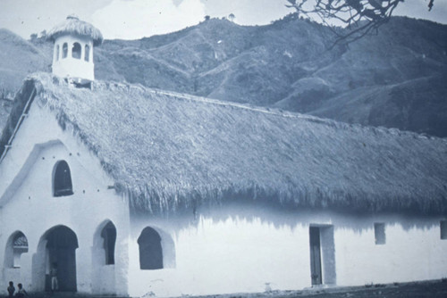 A photograph of San Andrés de Pisimbalá Church, Tierradentro, Colombia, 1975