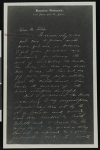 Hamlin Garland, letter, 1893-12-19, to Herbert Stuart Stone