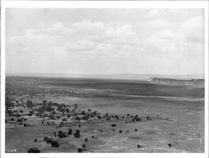 Overlooking the lava fields at Cibolleta, New Mexico, ca.1898