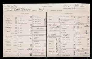 WPA household census for 207 E 92ND STREET, Los Angeles County