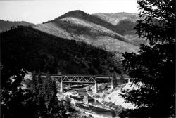 Northwestern Pacific Railroad trestle in Mendocino County