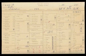 WPA household census for 772 TOWNE, Los Angeles