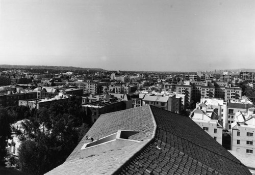 Ambassador Hotel, view from tower, facing west