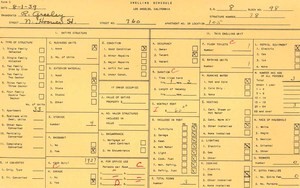 WPA household census for 760 N HOOVER, Los Angeles