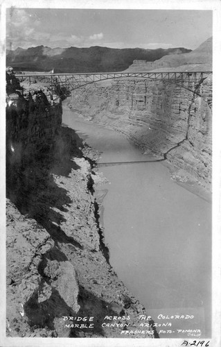 Bridge across the Colorado Marble Canyon Arizona