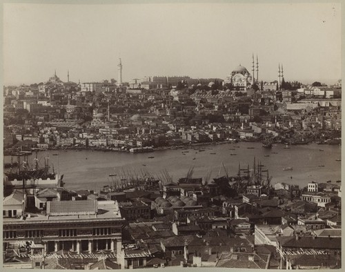 Vue panoramique de Constantinople et de la Corne d'Or
