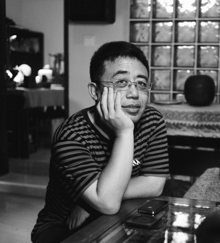 Sun Wangzhang at restaurant in Dali