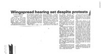 Wingspread hearing set despite portests