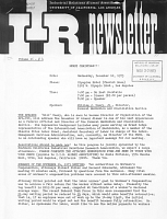IIR Newsletter, Industrial Relations Alumni Association, University of California, Los Angeles. Vol.16, No.4, [November 1973]