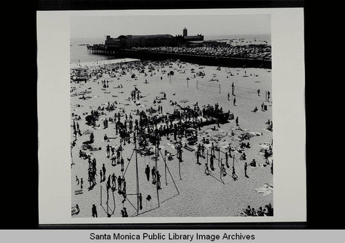 Muscle Beach and the Santa Monica Pier, July 4, 1956