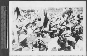 Student protest gathering, Guangzhou, Guangdong, China, 1925
