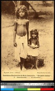 Orphaned children found by missionaries, India, ca.1920-1940