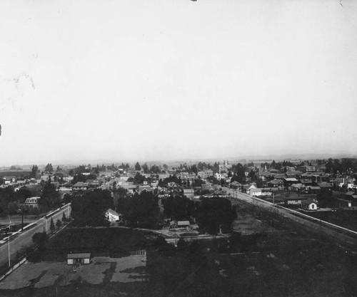 Elevated view of Anaheim from the Water Tower, Looking North [graphic]