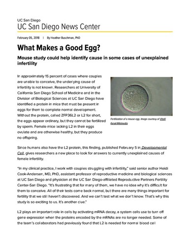 What Makes a Good Egg?