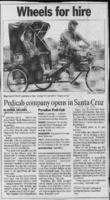 Pedicab company opens in Santa Cruz
