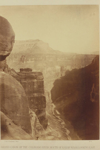 Grand Canyon of the Colorado River; mouth of Kanab Wash, looking east