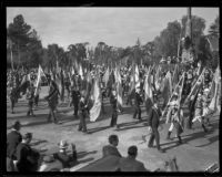 Color guard in the Tournament of Roses Parade, Pasadena, 1932