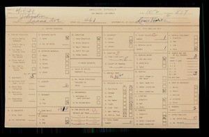 WPA household census for 461 LUCAS AVE, Los Angeles