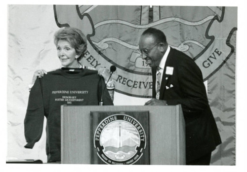 Samuel Cebrun with Nancy Reagan, 1992