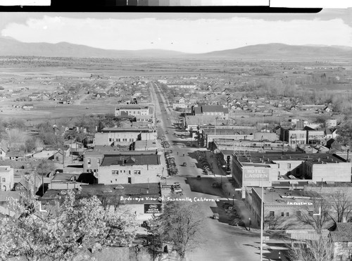 Birds-eye View of Susanville, California