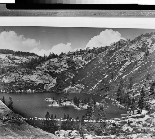 Boat Landing at Upper Salmon Lake, Calif