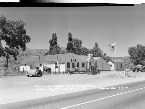 Washoe Bar, Tony & Amina Carmazzi, Prop's. Washoe City, Nev. on Highway 395