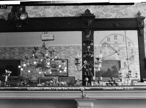 Reflections in the Crystal Bar, Virginia City, Nev