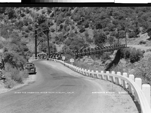 Over the American River near Auburn, Calif