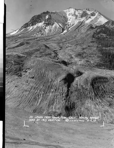 Mt. Lassen from Raker Peak, Calif., Showing Damage Done by 1915 Eruption