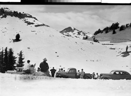 Spring skiing in Lassen Park, Calif