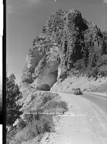 Cave Rock Tunnel on Lake Tahoe Highway