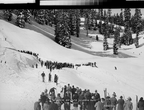 "Winter Sports in Lassen Park" Near Mineral, Calif