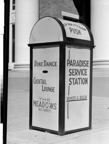 Trash cans - Susanville, Calif