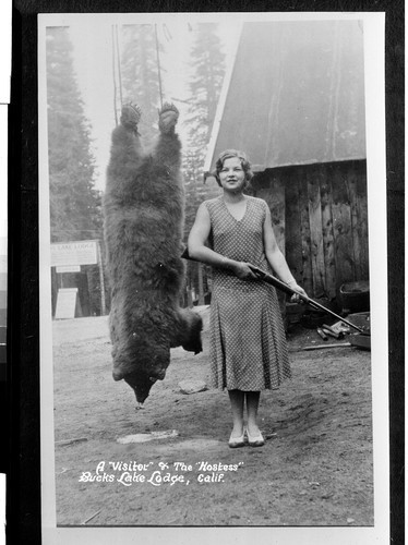 A "Visitor" & The "Hostess" Bucks Lake Lodge, Calif