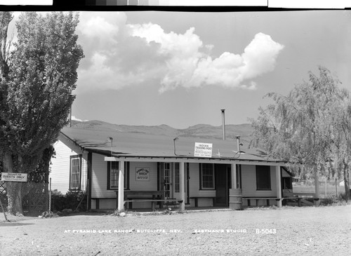 At Pyramid Lake ranch, Sutcliffe, Nev