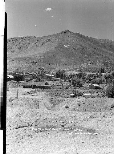 "Sun Mountain" above Virginia City, Nev