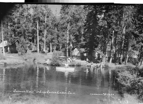 "Swimming Hole" at Lake Center Lodge, Calif