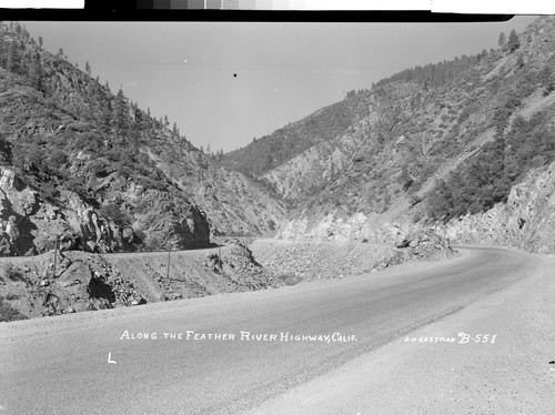 Along the Feather River Highway, Calif