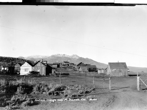 Indian Village near Ft. Bidwell, Cal