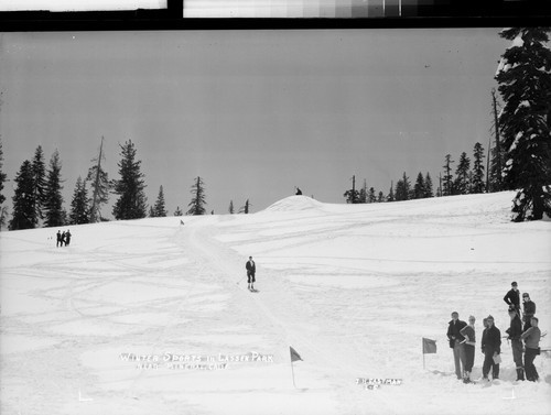 Winter Sports in Lassen Park Near Mineral, Calif