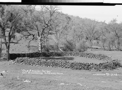 "Old Spanish Corral" near Richardson Springs, Calif