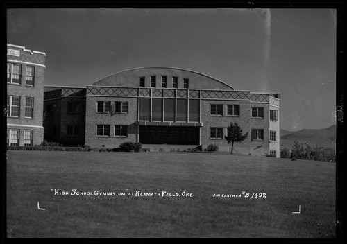 "High School Gymnasium," At Klamath Falls, Ore