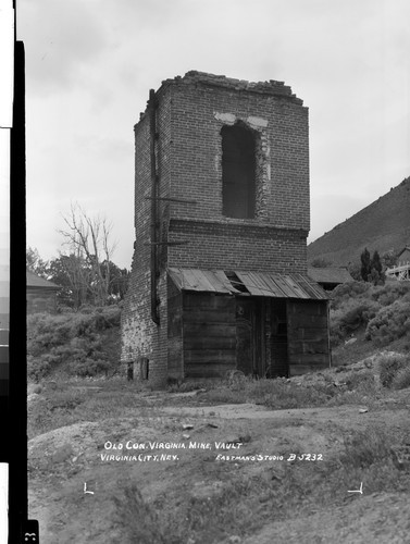 Old Con. Virginia Mine, Vault Virginia City, Nev