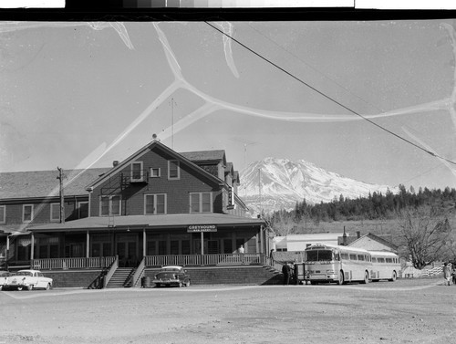 Mt. Shasta from Weed Hotel, Weed, Calif