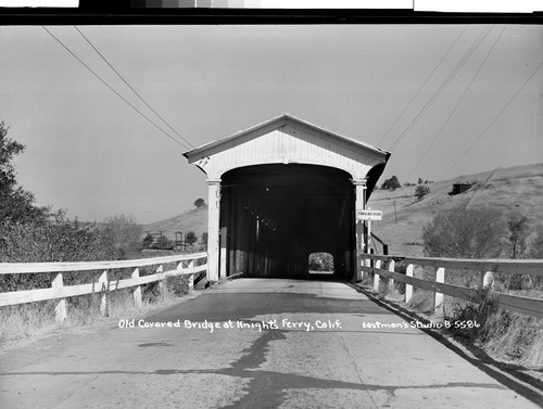 Old Covered Bridge at Knight's Ferry, Calif