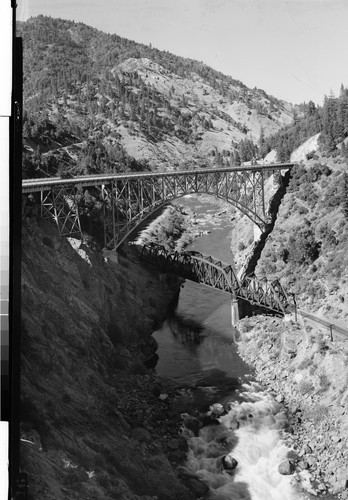 Pulga Bridges in the Feather River Canyon, Calif