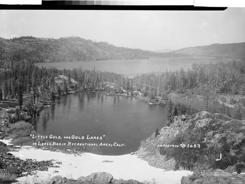 "Little Gold, and Gold Lakes" in Lakes Basin Recreational Area, Calif