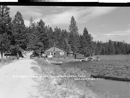 N.H. Bath fishing Resort, Round Valley Lake, Calif